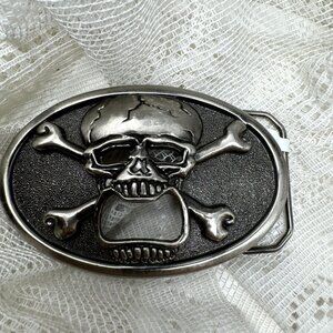 Kalan Vintage Skull & Crossbones Belt Buckle